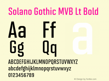 Download Font Solano Gotik Mvb Bold